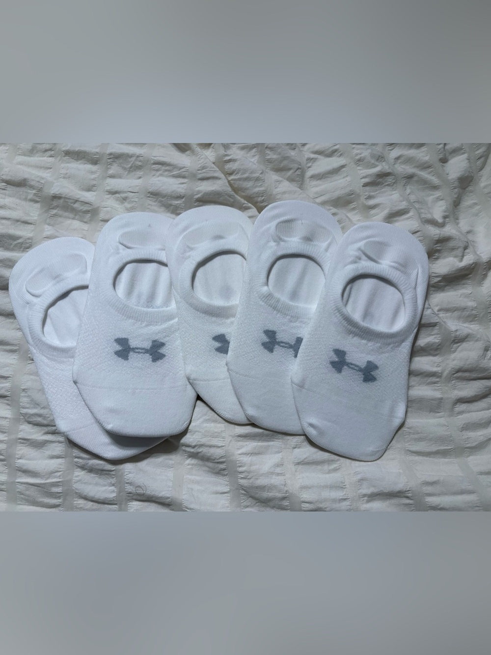 Under Armour Women's White No-Show Liner Socks - 5 Pack
